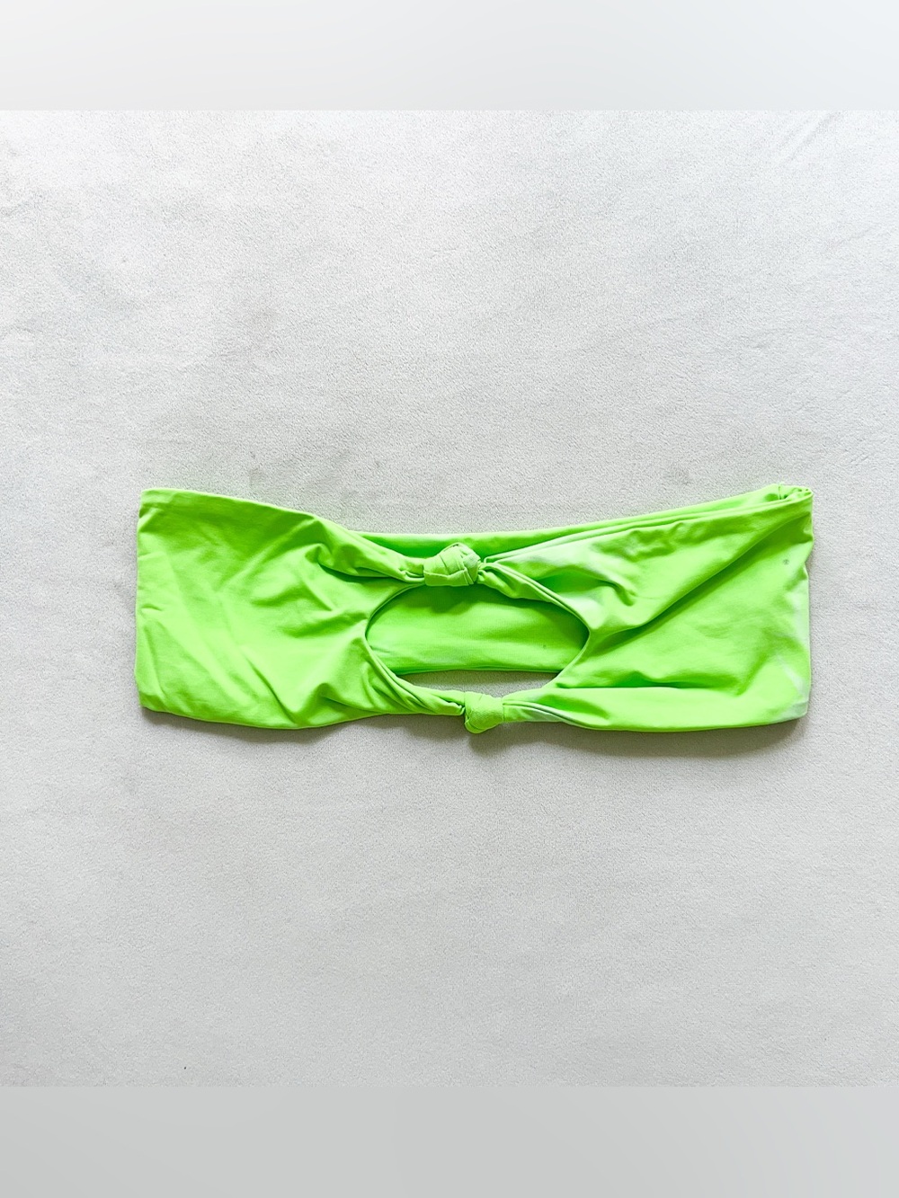 Dippin' Daisy's Neon Green Bandeau Swim Top - XS